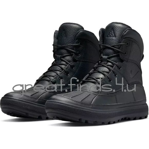 Nike Woodside II ACG Mens Waterproof Blizzard-Proof Boots Sz 8 Black 525393-090 - Picture 1 of 9